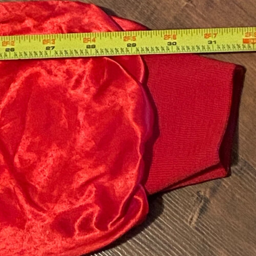 CARDINAL Vintage 50's 60's USA Made RED Satin Jacket Lined Windbreaker Sz.Large - Picture 15 of 15